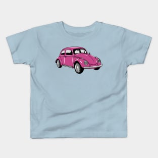 Classic car 1965 cartoon illustration Kids T-Shirt